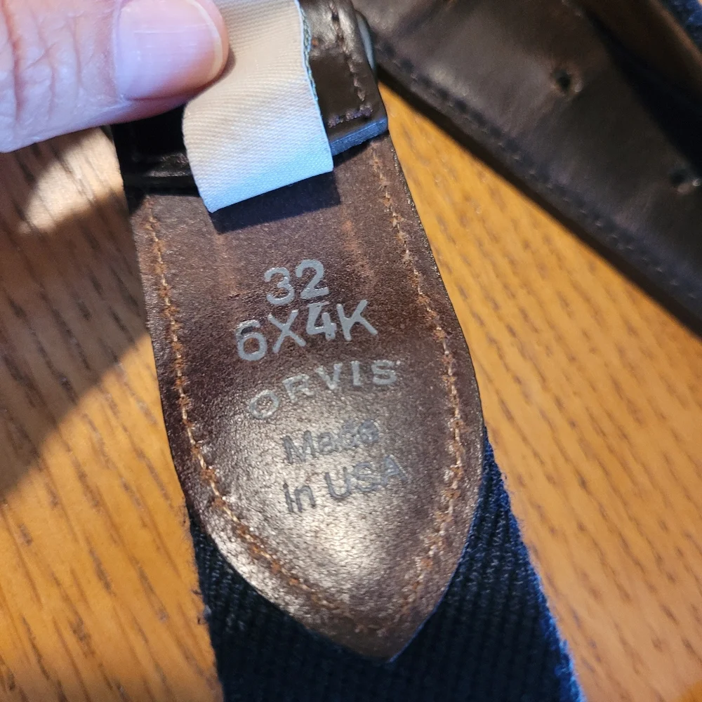 Orvis belt size 32